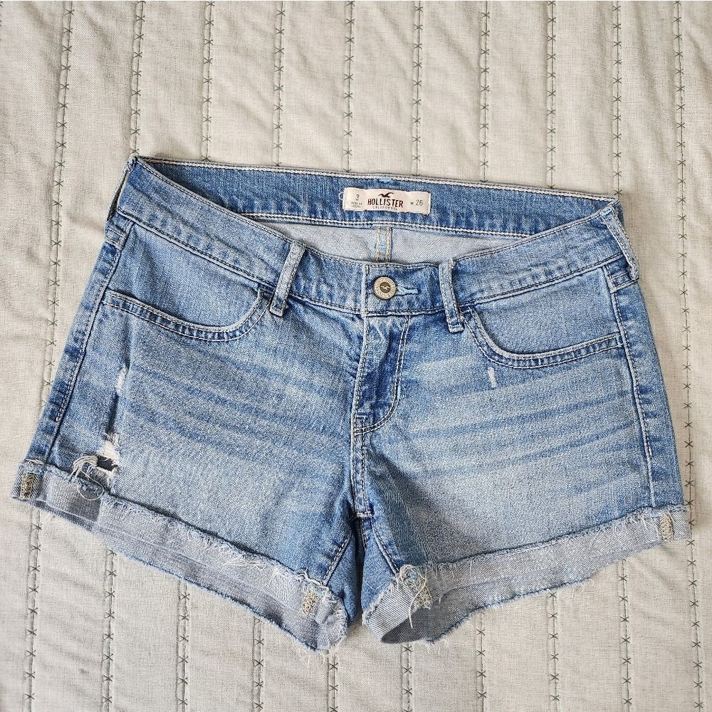 Hollister Womens Blue Short Shorts